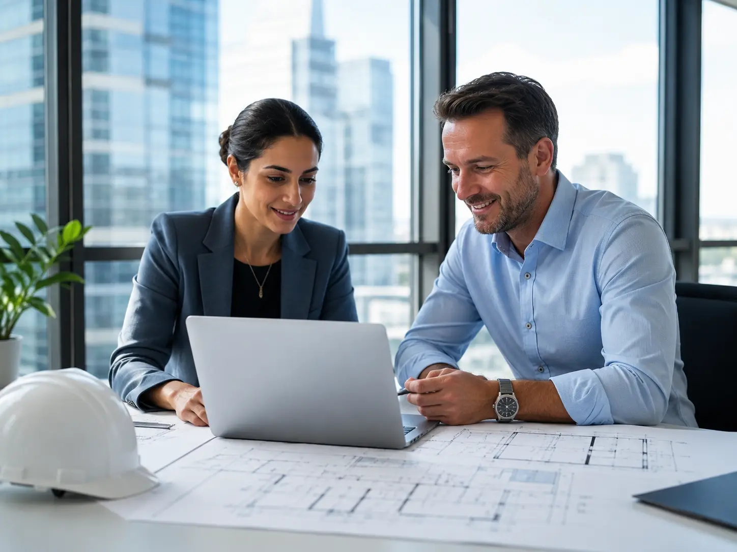 Floor Plan Laptop Review Modern Office